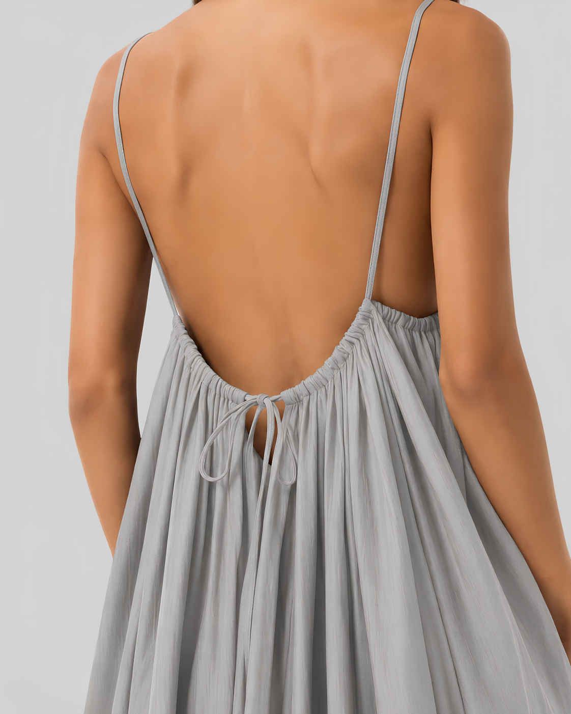 Rückenfreies Maxikleid
