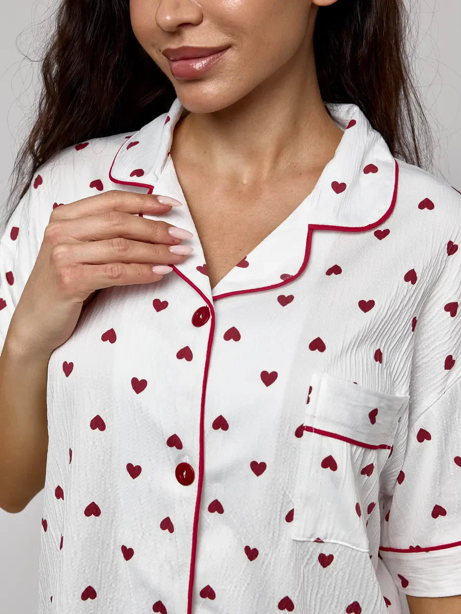 Maria | Satin-Shorty Pyjama Set
