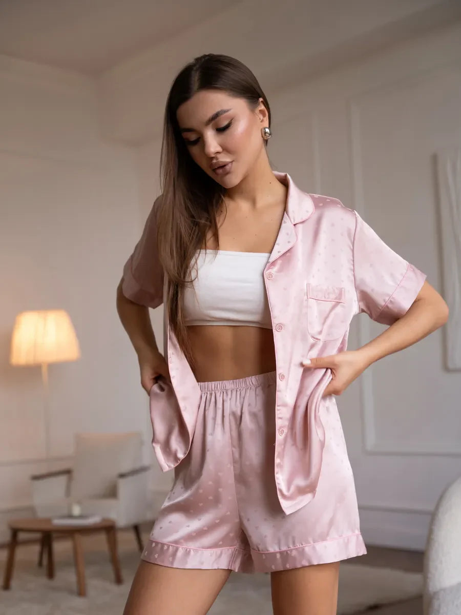 Helene | Satin-Shorty Pyjama Set
