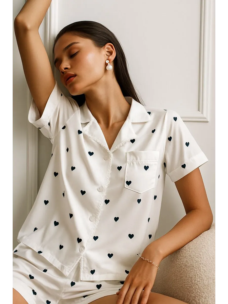 Bianca | Satin-Shorty Pyjama Set