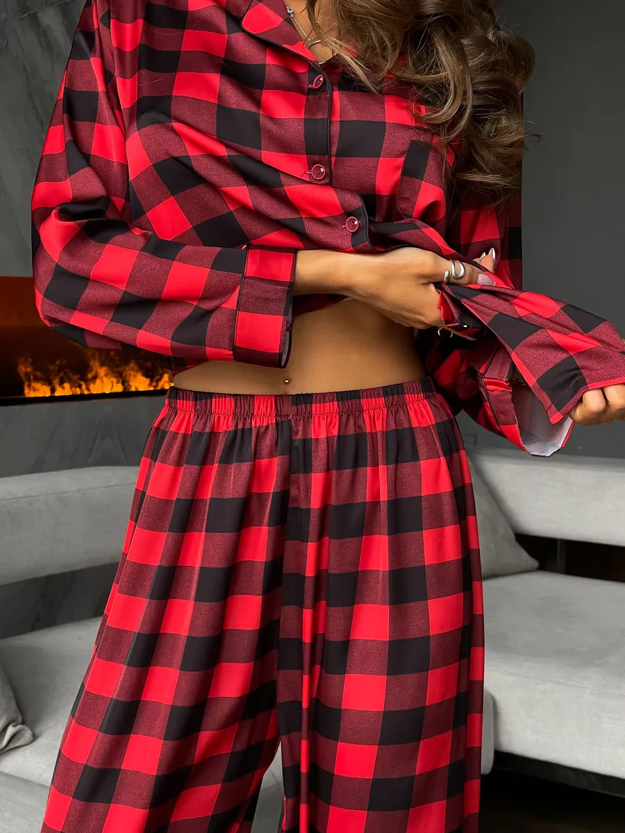 Inay | Weihnacht Satin-Pyjama Set